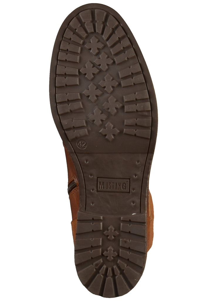 Mustang Stiefelette Leder Kastanie - surf4shoes