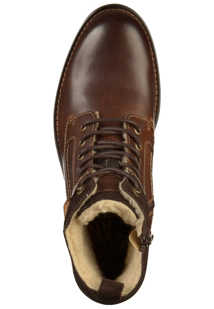 Mustang Stiefelette Leder Dunkelbraun - surf4shoes