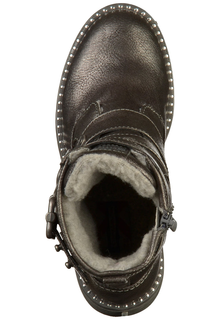 Mustang Stiefel Lederimitat Dunkelgrau - surf4shoes