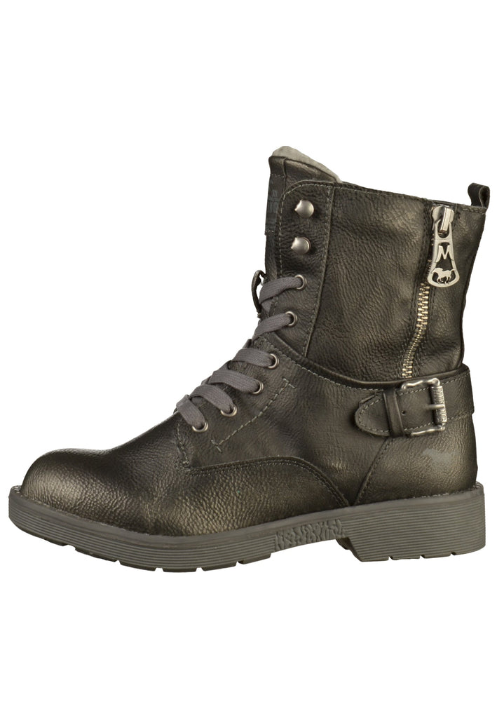 Mustang Stiefel Lederimitat Schwarz - surf4shoes