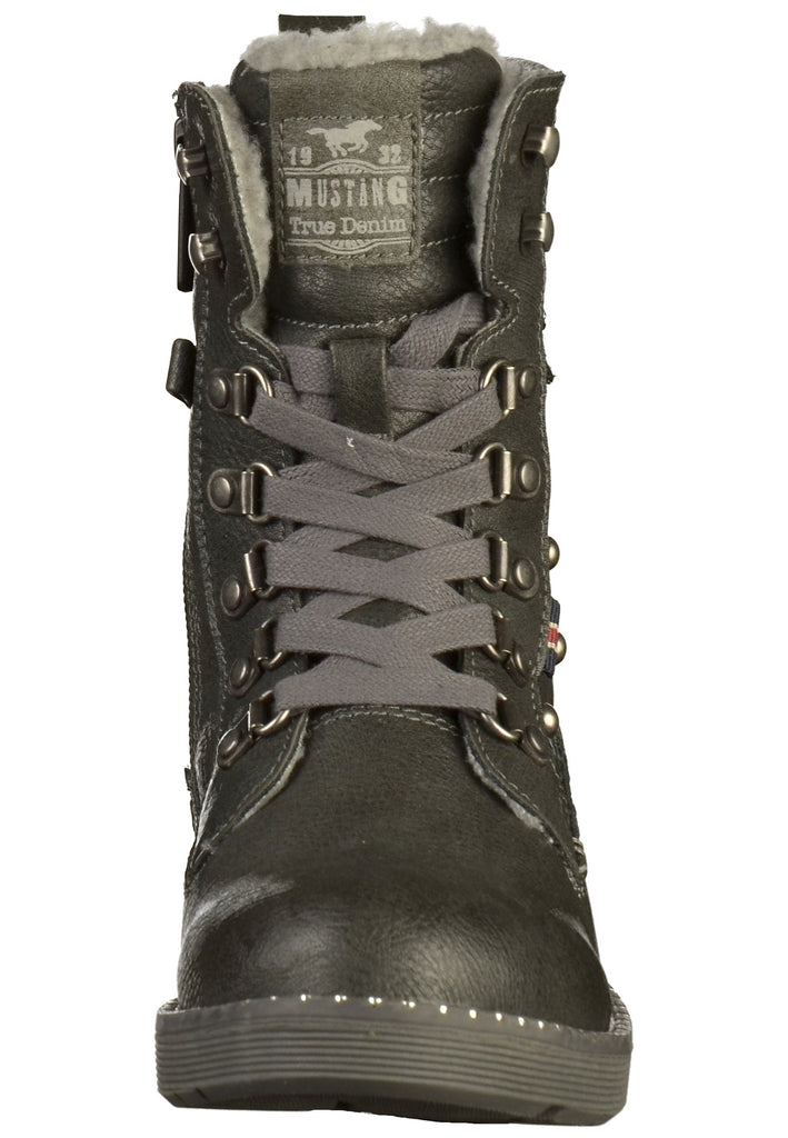 Mustang Stiefel Lederimitat Dunkelgrau - surf4shoes