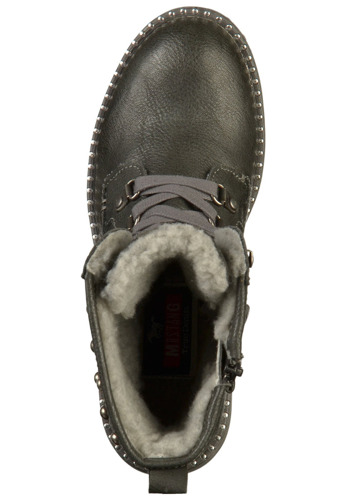 Mustang Stiefel Lederimitat Dunkelgrau - surf4shoes