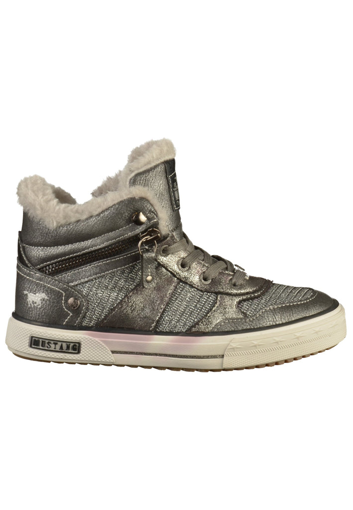 Mustang Sneaker Lederimitat/Textil Grau - surf4shoes