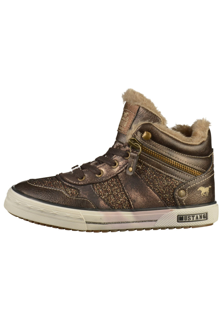 Mustang Sneaker Lederimitat/Textil Mokka - surf4shoes