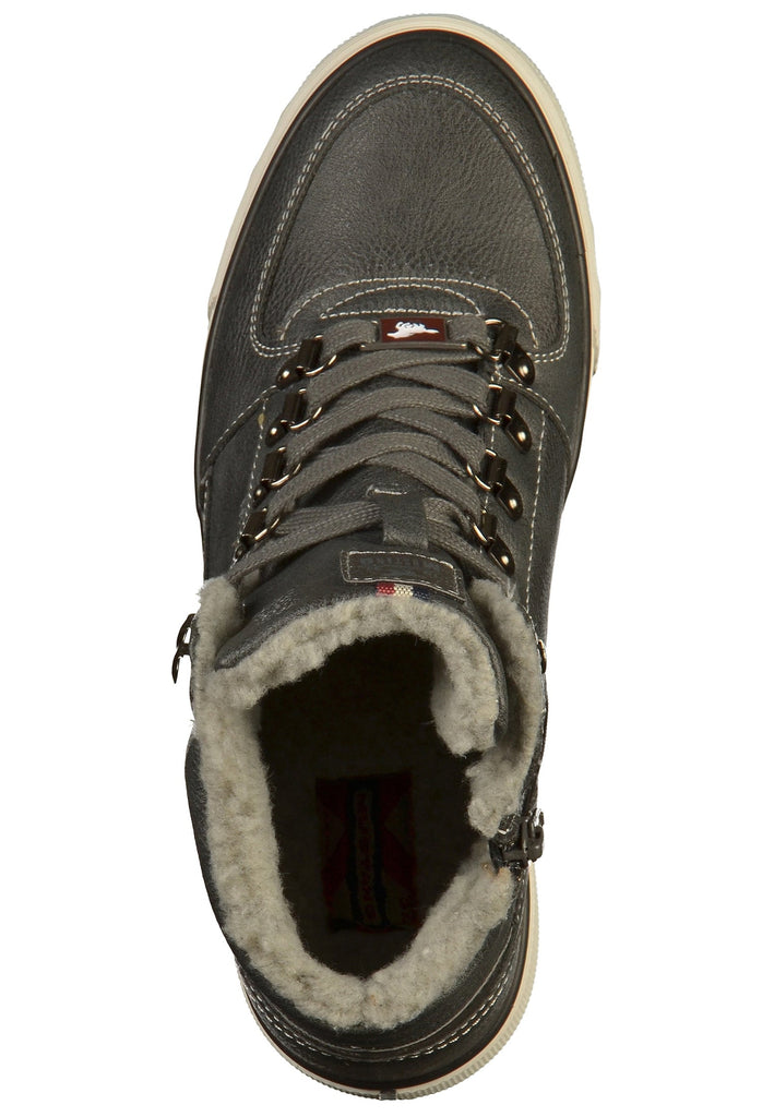 Mustang Sneaker Lederimitat Grau - surf4shoes