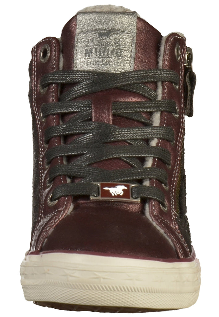Mustang Sneaker Lederimitat Bordeaux - surf4shoes