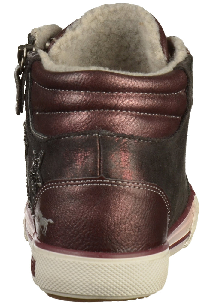 Mustang Sneaker Lederimitat Bordeaux - surf4shoes