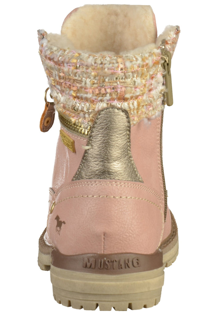 Mustang Stiefelette Lederimitat Rose - surf4shoes