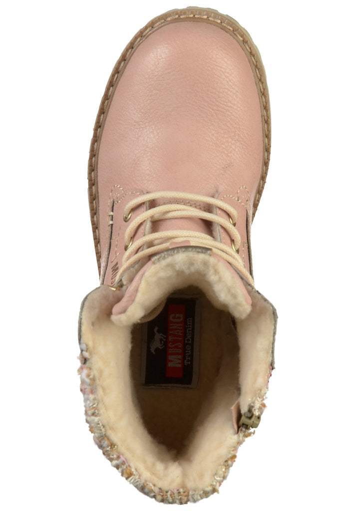 Mustang Stiefelette Lederimitat Rose - surf4shoes