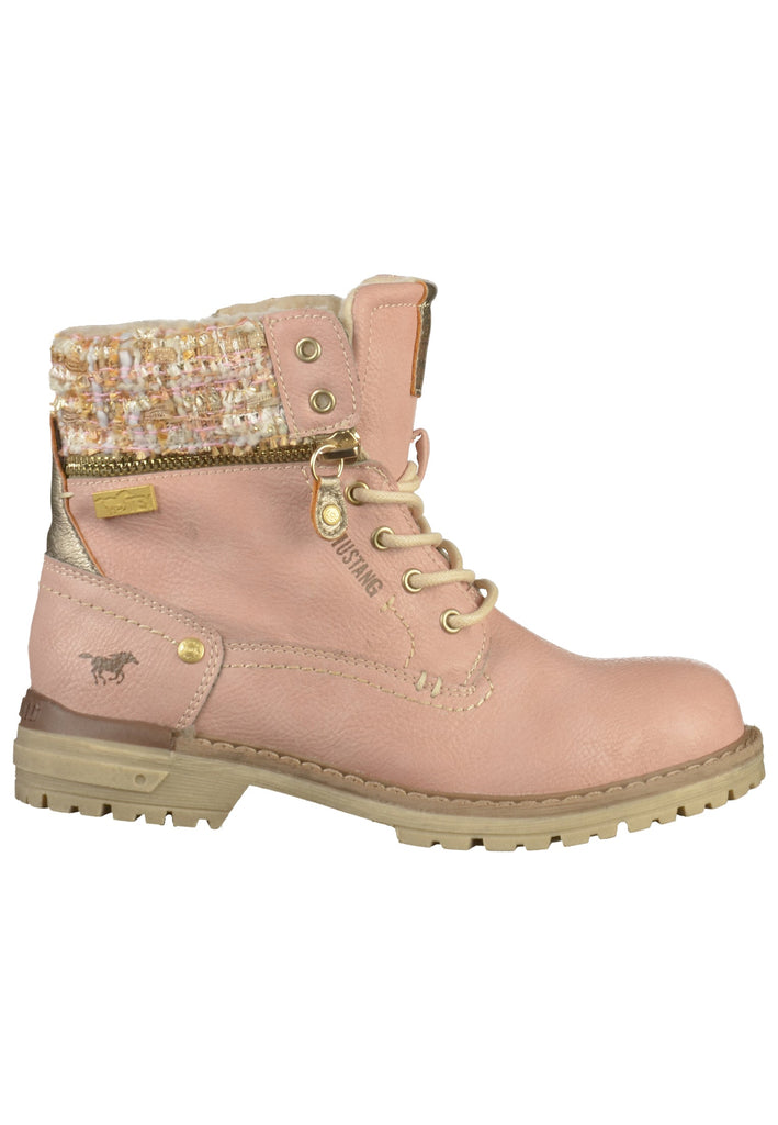 Mustang Stiefelette Lederimitat Rose - surf4shoes