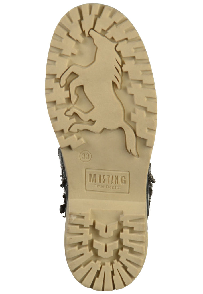 Mustang Stiefelette Lederimitat Blau - surf4shoes