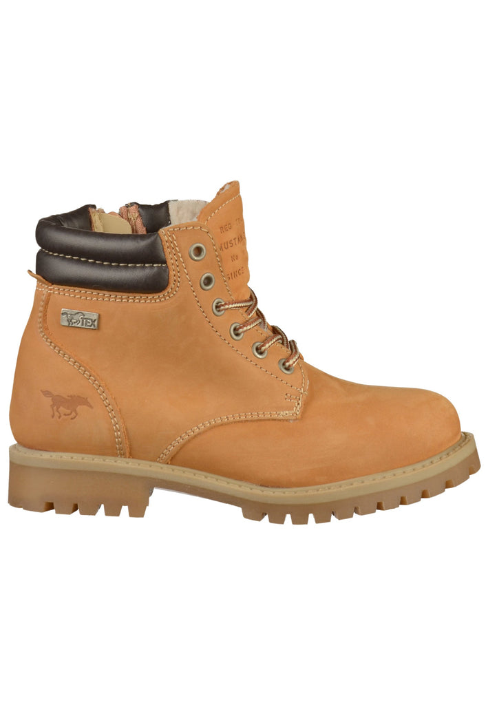Mustang Stiefelette Leder Cognac - surf4shoes