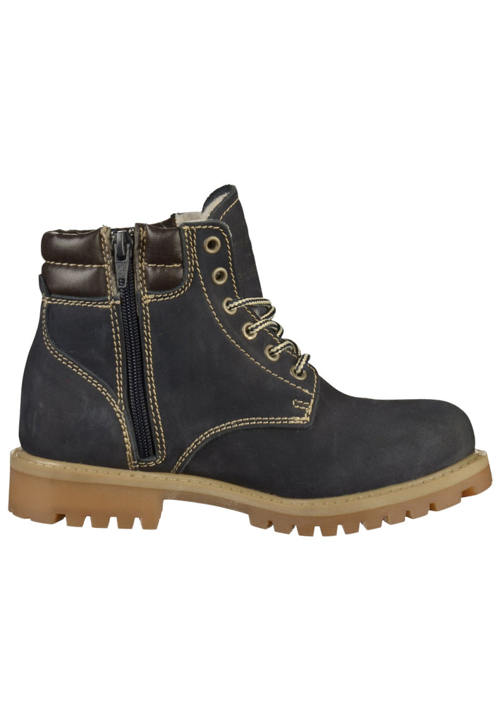 Mustang Stiefelette Leder Blau - surf4shoes