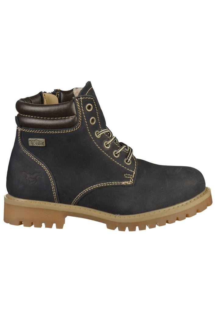 Mustang Stiefelette Leder Blau - surf4shoes