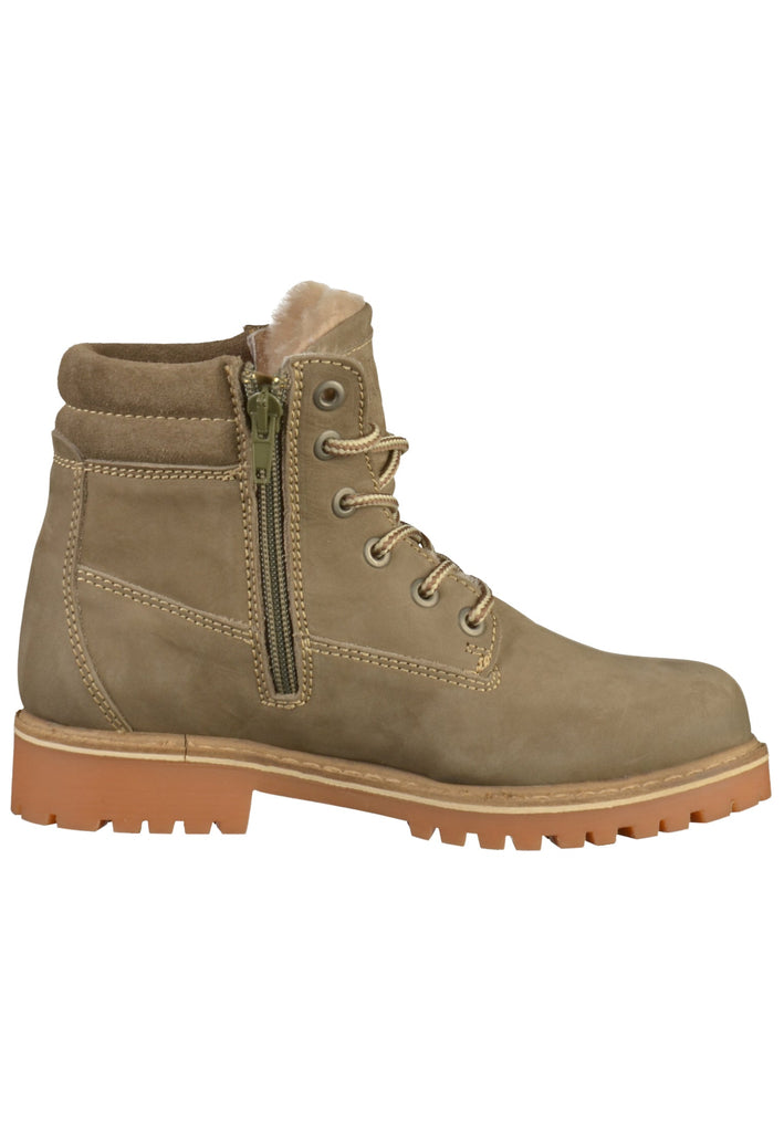 Mustang Stiefelette Leder Taupe - surf4shoes
