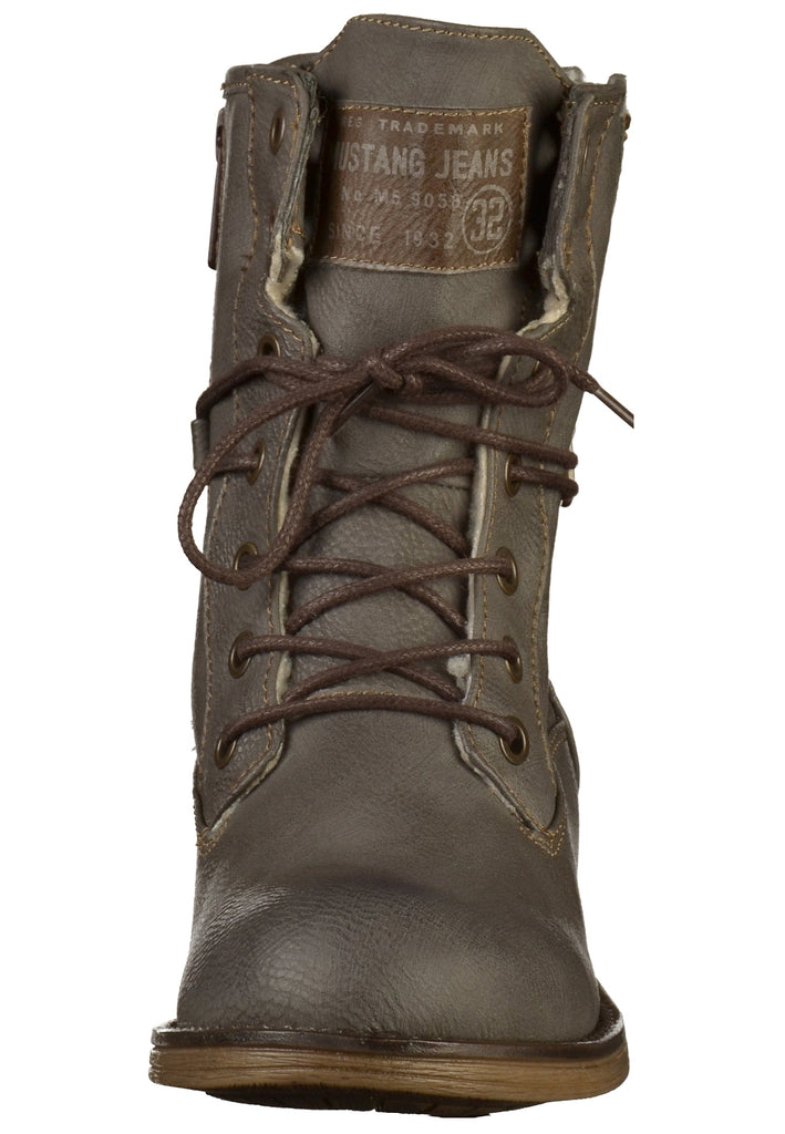 Mustang Stiefelette Lederimitat Grau - surf4shoes