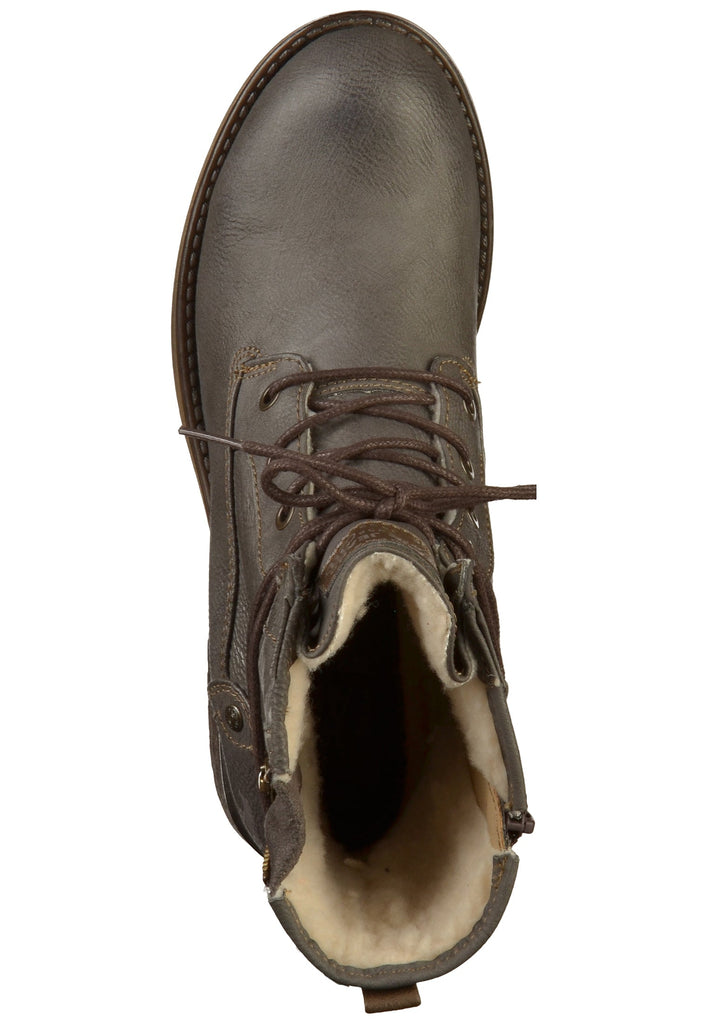 Mustang Stiefelette Lederimitat Grau - surf4shoes
