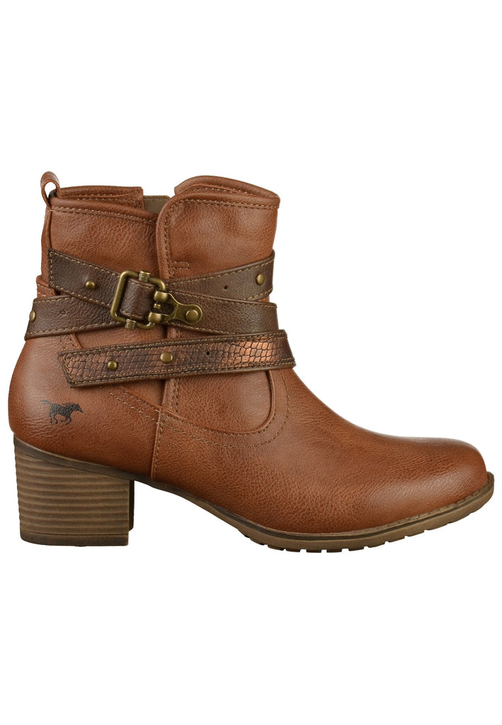Mustang Stiefelette Lederimitat Braun - surf4shoes