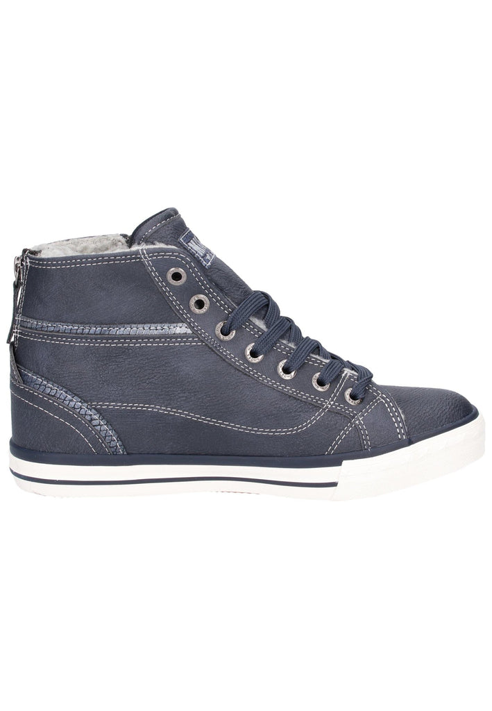 Mustang Sneaker Lederimitat Blau - surf4shoes