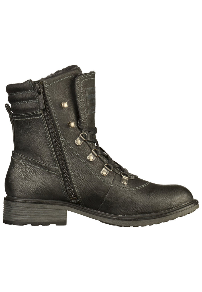 Mustang Stiefelette Lederimitat Graphit - surf4shoes