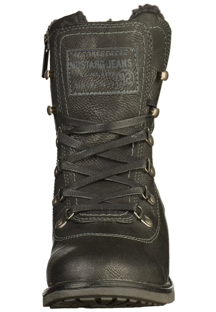 Mustang Stiefelette Lederimitat Graphit - surf4shoes