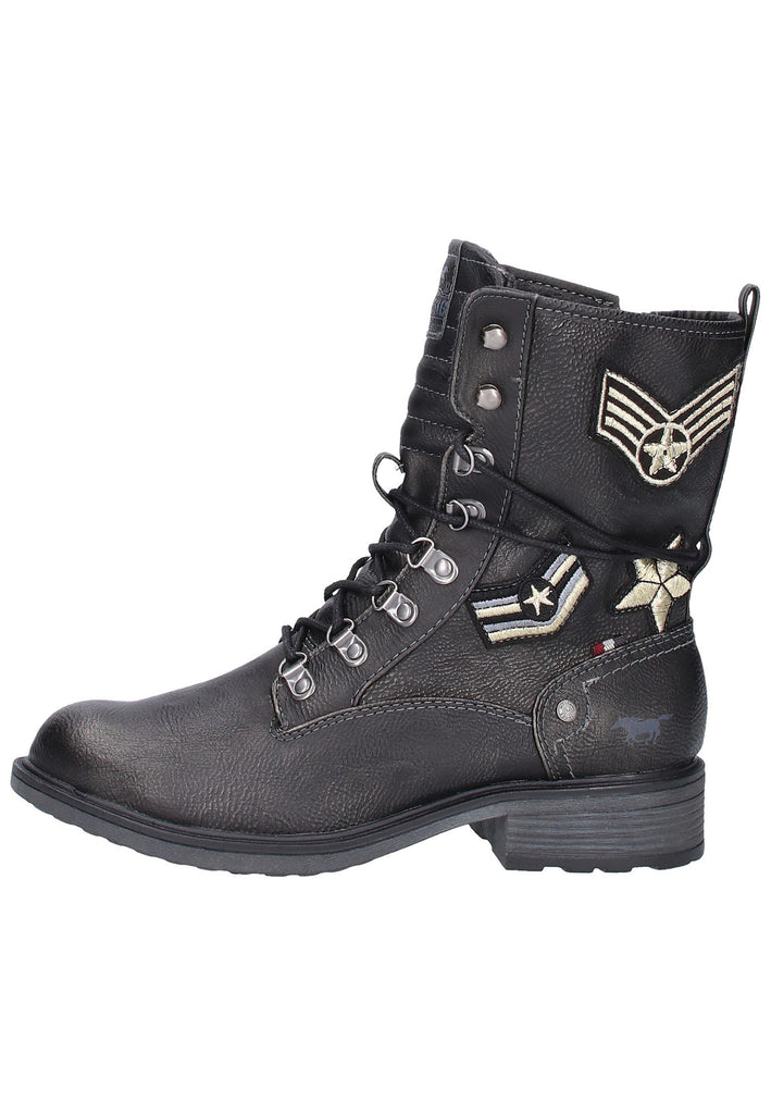 Mustang Stiefelette Lederimitat Graphit - surf4shoes