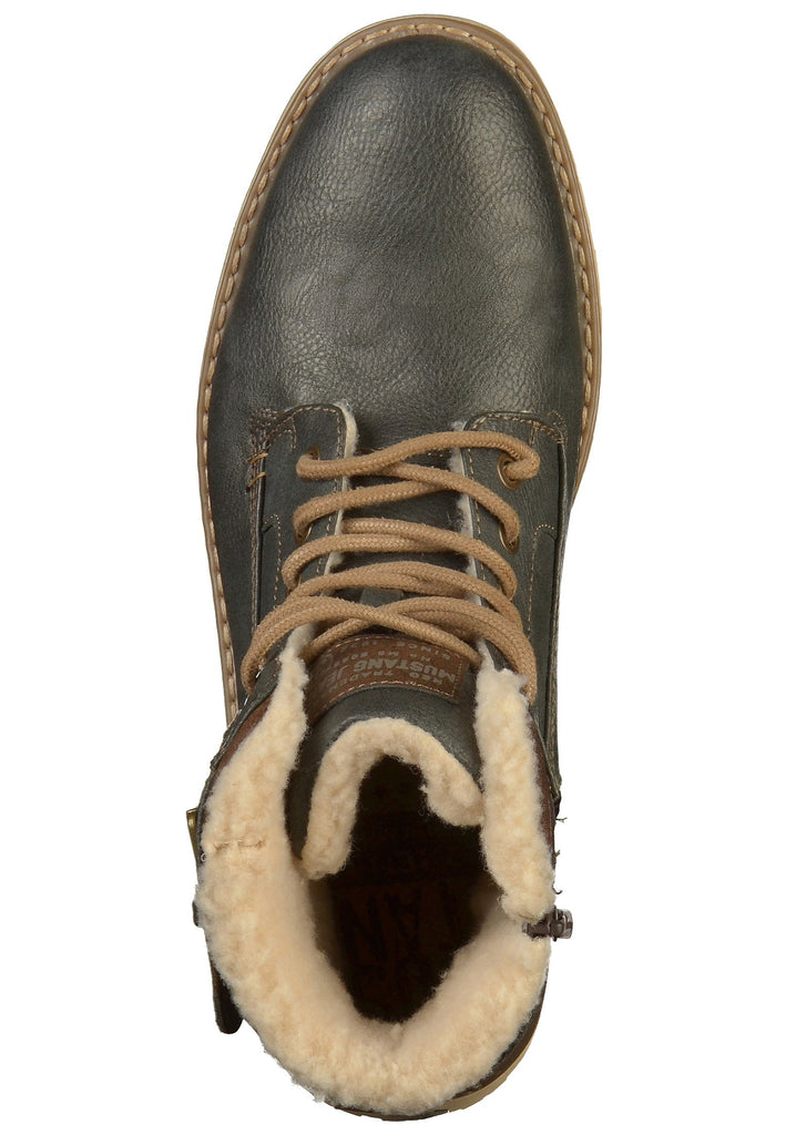 Mustang Stiefelette Lederimitat Graphit - surf4shoes