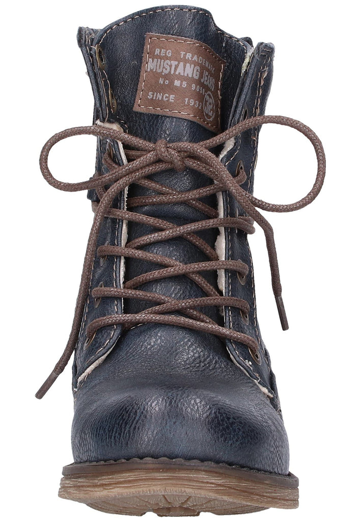 Mustang Stiefel Lederimitat Blau - surf4shoes