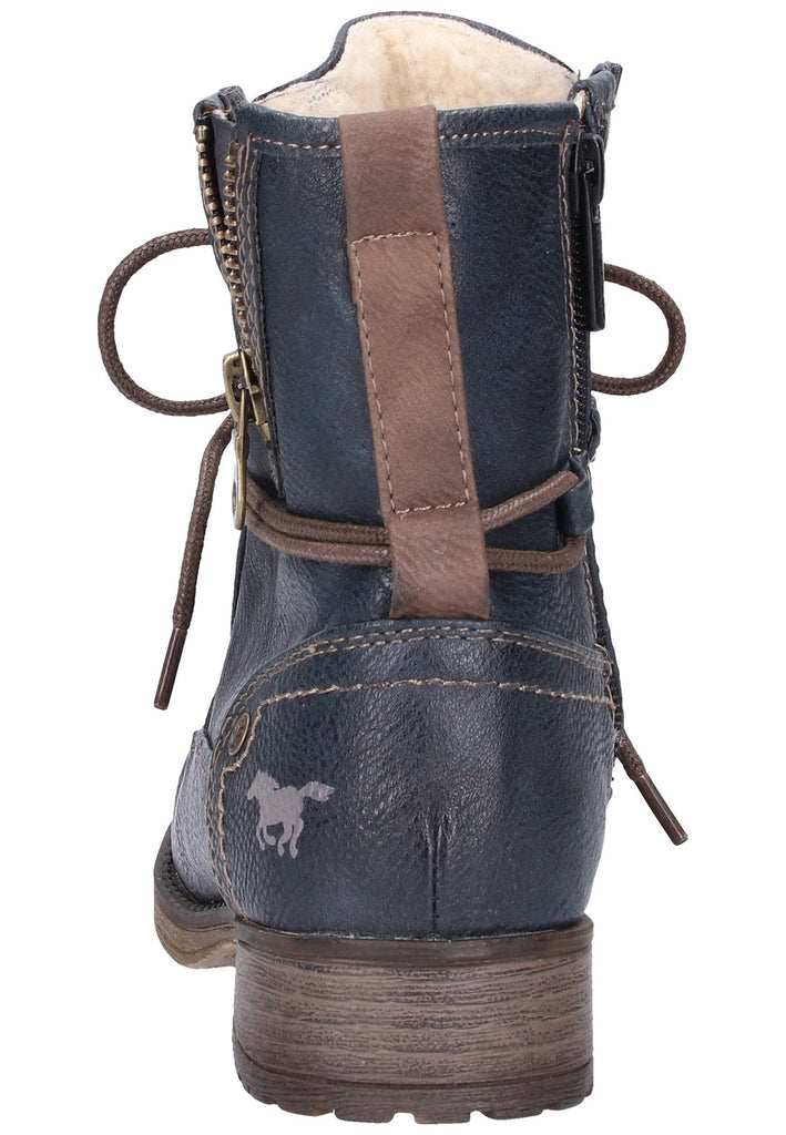 Mustang Stiefel Lederimitat Blau - surf4shoes