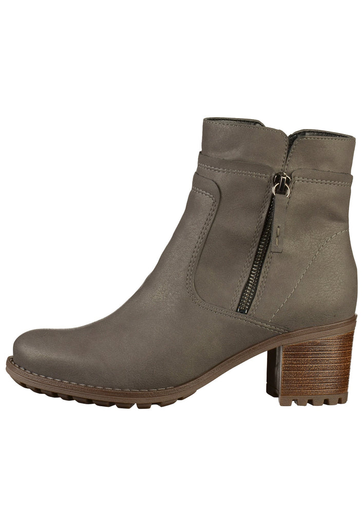 Jenny Stiefelette Textil Grau - surf4shoes