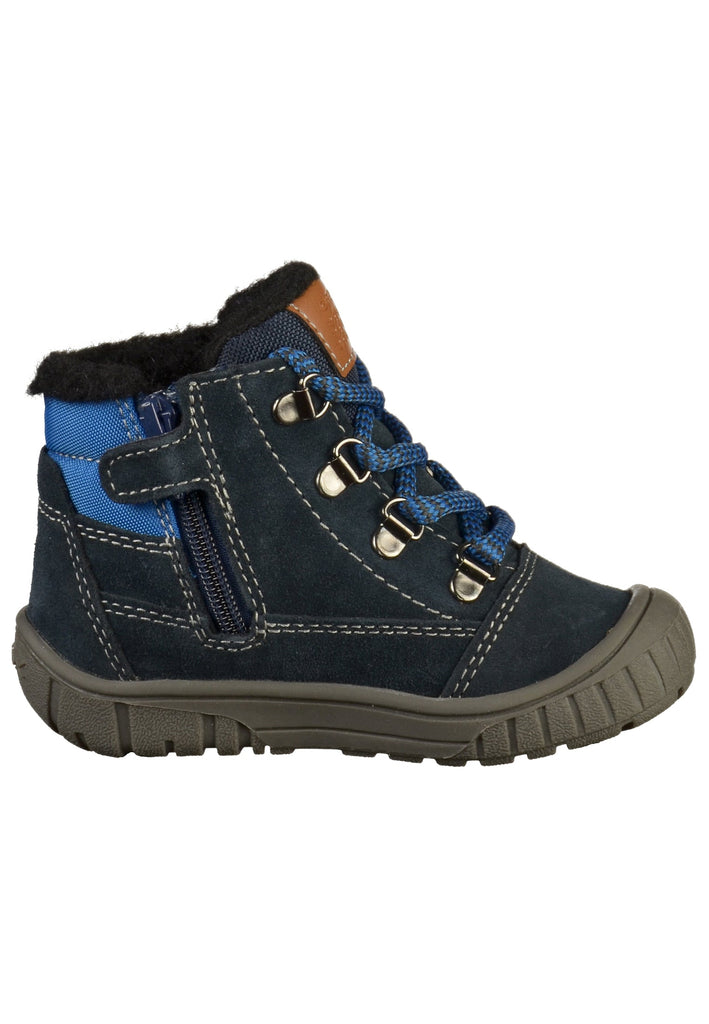 Geox Stiefelette Leder/Textil Blau - surf4shoes