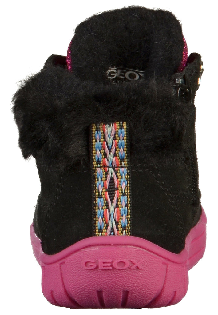 Geox Stiefelette Lederimitat/Textil Schwarz - surf4shoes