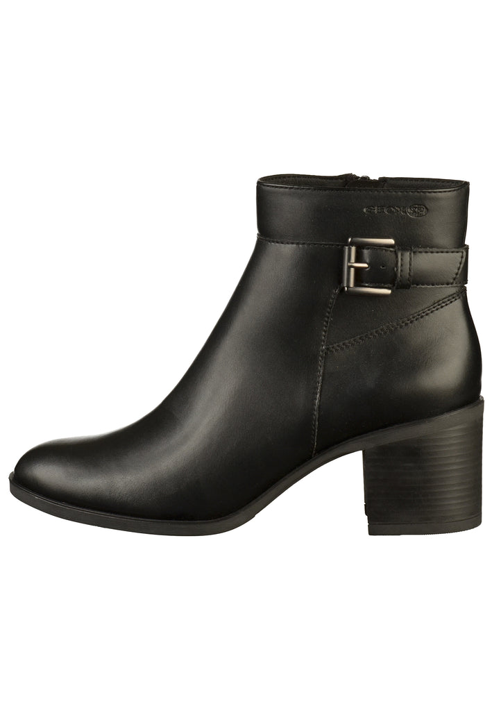 Geox Stiefelette Lederimitat Schwarz - surf4shoes