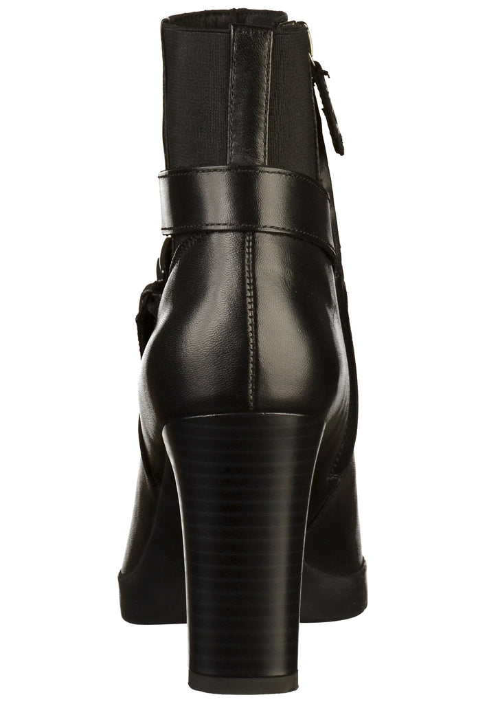 Geox Stiefelette Leder/Textil Schwarz - surf4shoes