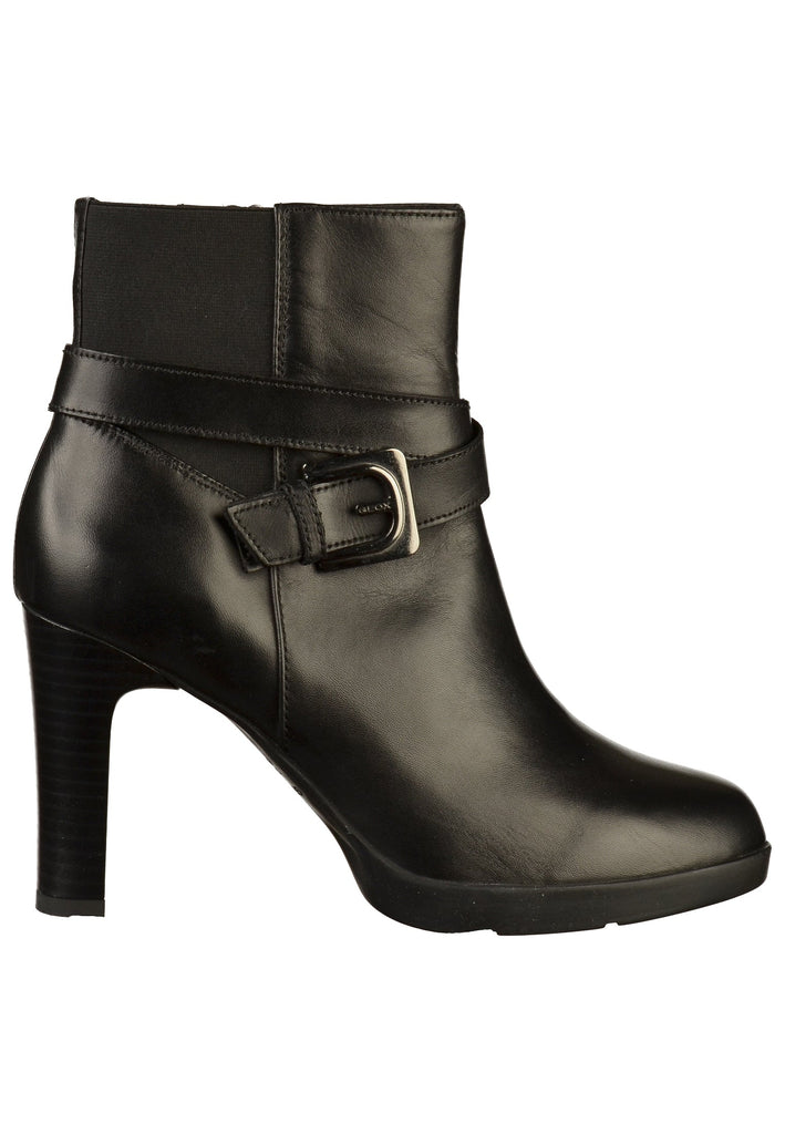 Geox Stiefelette Leder/Textil Schwarz - surf4shoes