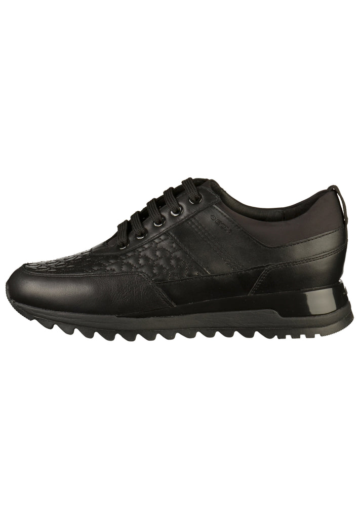Geox Sneaker Lederimitat Schwarz - surf4shoes