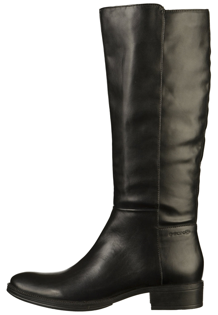 Geox Stiefel Lederimitat Schwarz - surf4shoes