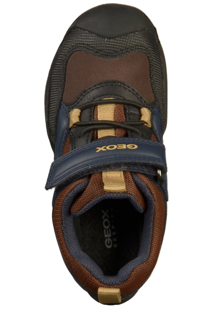Geox Halbschuhe Lederimitat/Textil Braun - surf4shoes