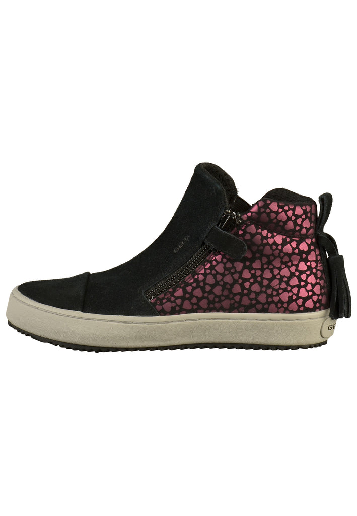 Geox Sneaker Lederimitat Schwarz - surf4shoes