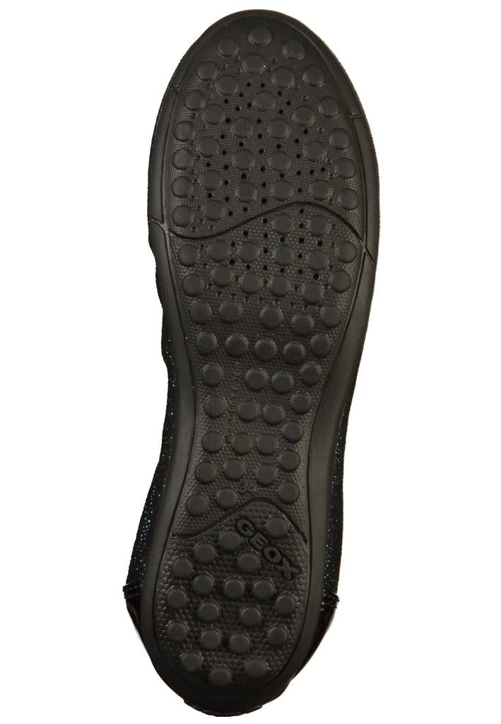 Geox Ballerinas Lederimitat Schwarz - surf4shoes