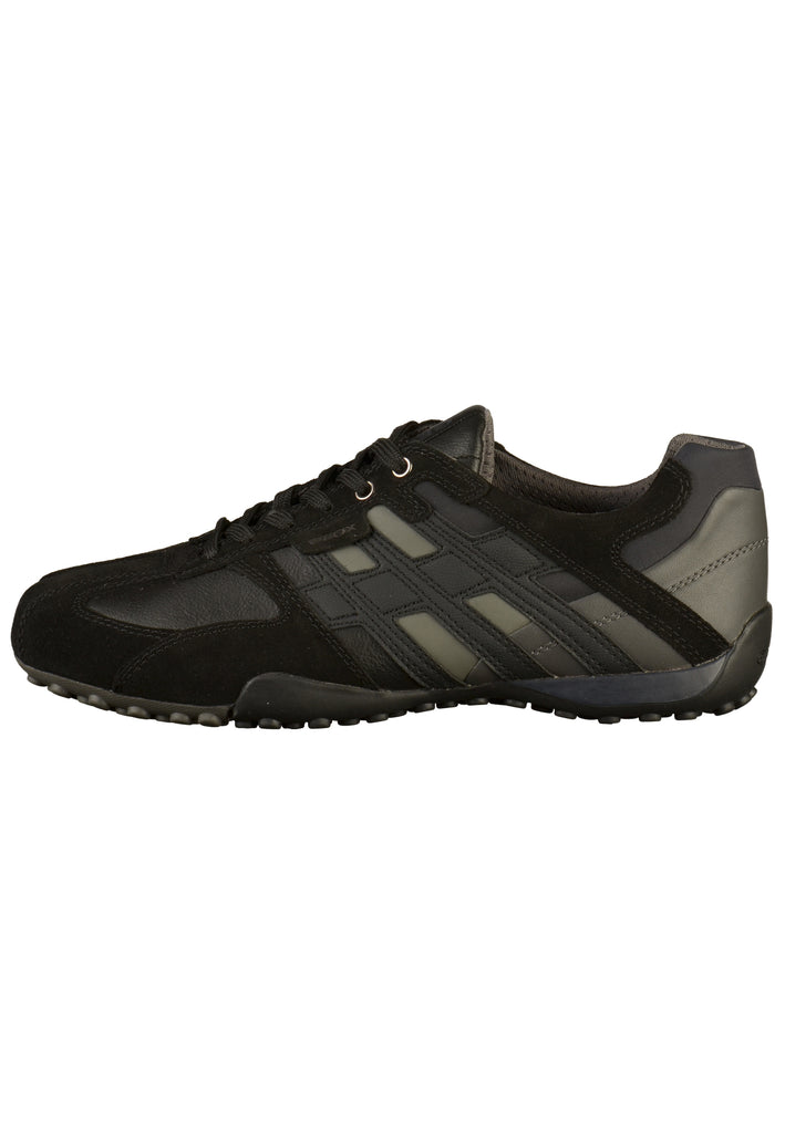 Geox Sneaker Lederimitat Schwarz - surf4shoes
