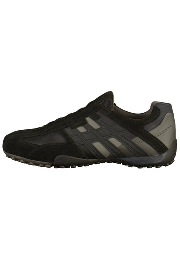 Geox Sneaker Lederimitat Schwarz - surf4shoes
