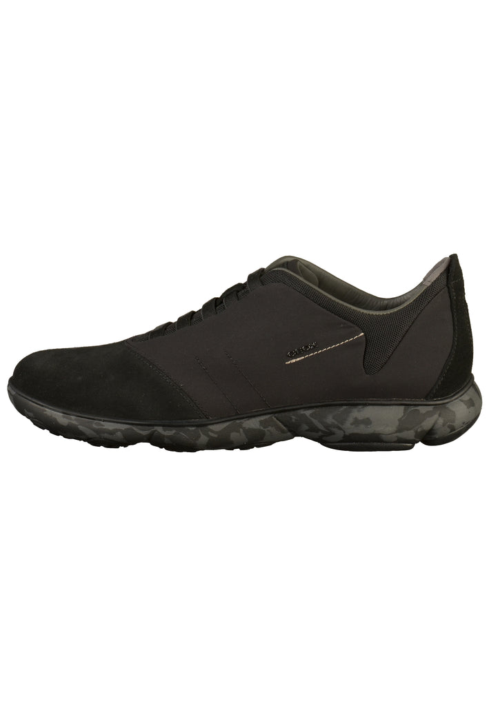 Geox Sneaker Leder/Textil Schwarz - surf4shoes