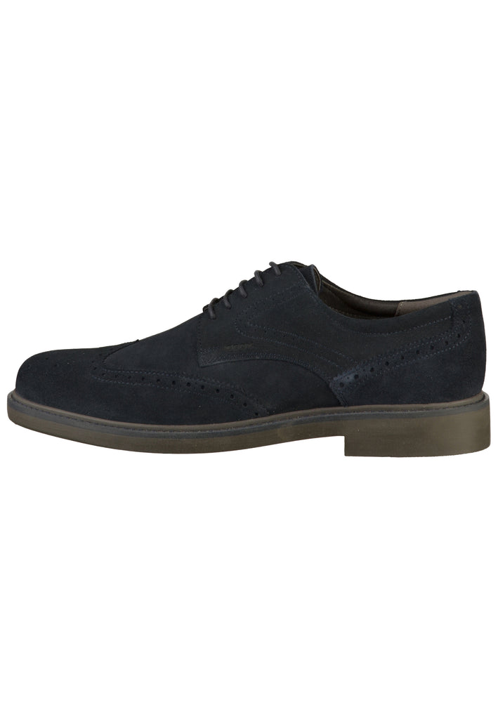 Geox Halbschuhe Nubukleder Blau - surf4shoes