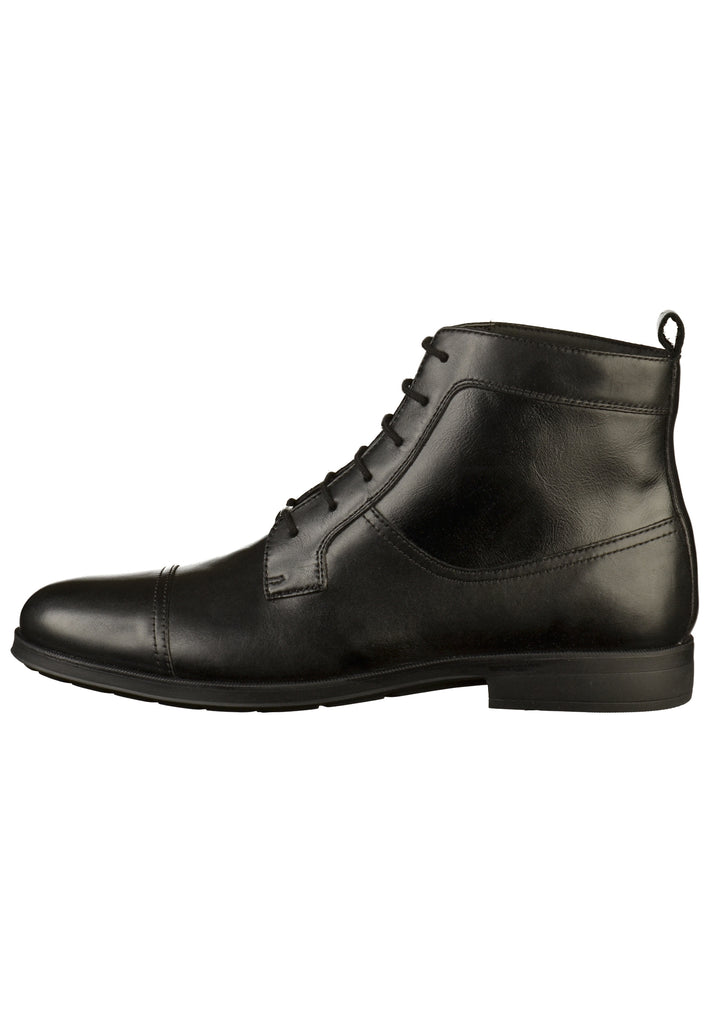 Geox Stiefelette Lederimitat Schwarz - surf4shoes
