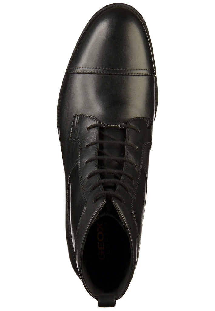 Geox Stiefelette Lederimitat Schwarz - surf4shoes