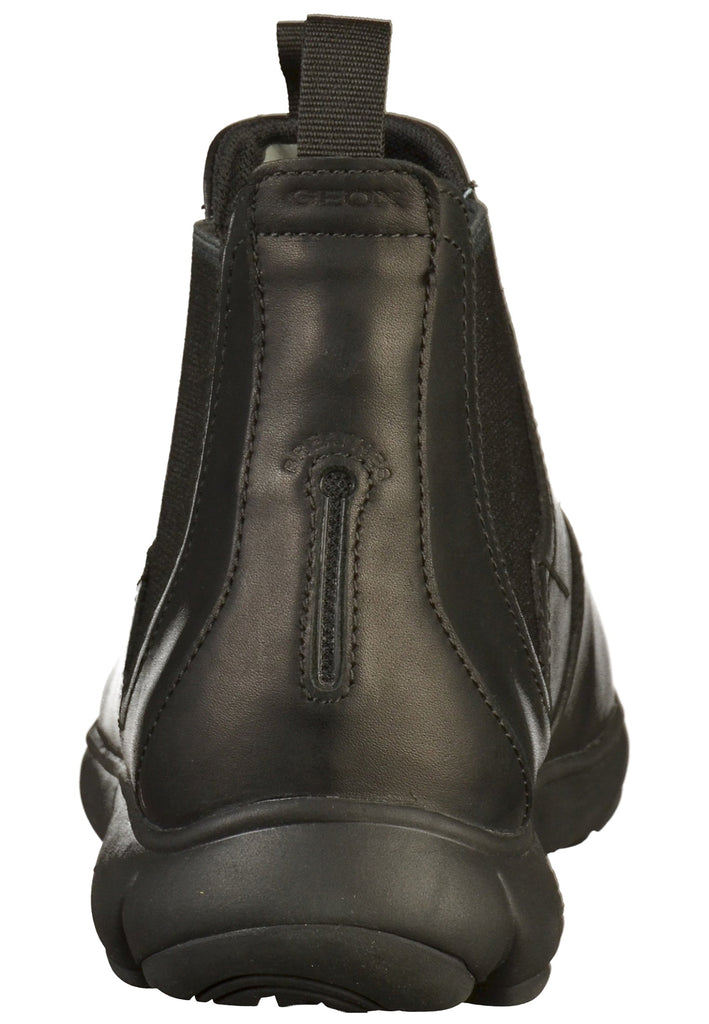 Geox Stiefelette Leder/Textil Schwarz - surf4shoes