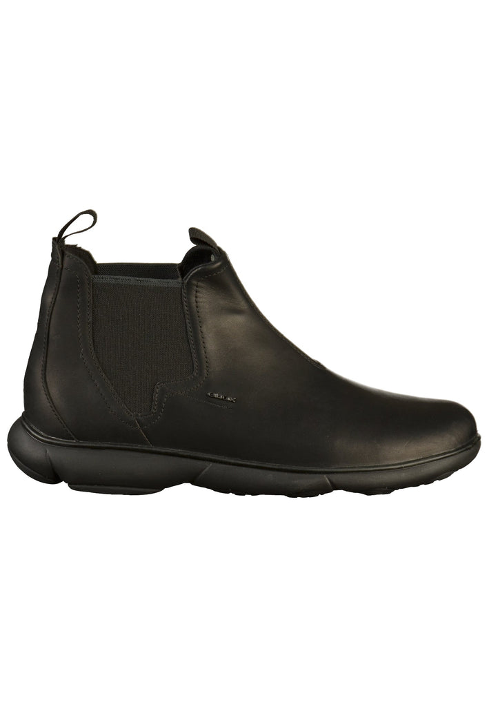 Geox Stiefelette Leder/Textil Schwarz - surf4shoes