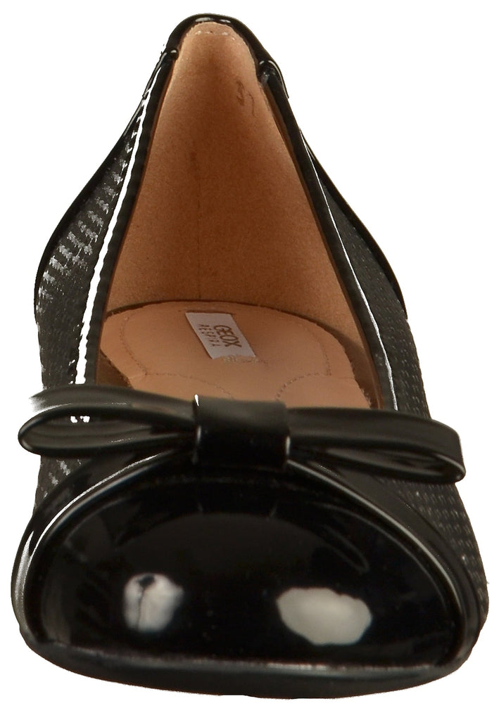 Geox Ballerinas Lederimitat Schwarz - surf4shoes