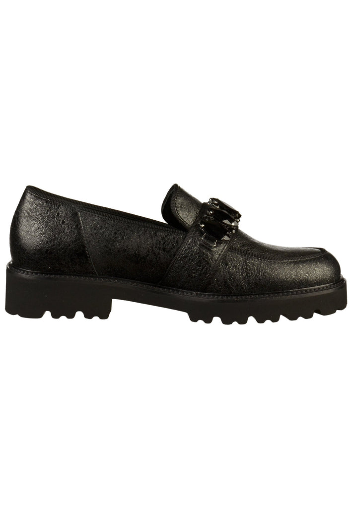 Gabor Slipper Leder Schwarz - surf4shoes
